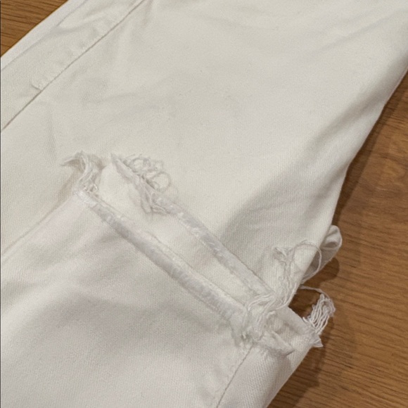 Mother the looker ankle fray jeans glass slipper wash white jeans - Picture 10 of 10